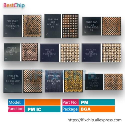 10pcs/lot PM8150B 102 PM8150 103 PM8150A 102 PM8150L 103 PM8150C 102 PM6125 000 001 PM7150A 102 PM7150 PMU PMIC Power IC Chip