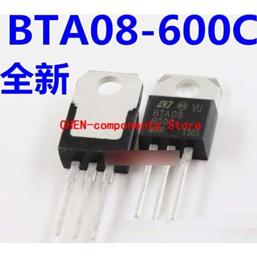 10pcs Brand new BTA08-600C TO-220