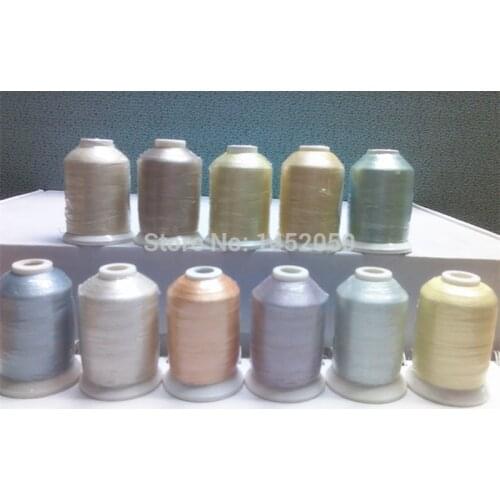 11 Spools PASTEL COLORS Embroidery Machine Thread Free Ship