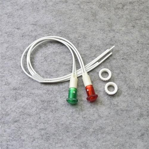 2PCS Indicator Lights 220V Power Waterproof Signal Lamp Switch Light for Disinfection Cabinet/Electric Water Heater Repair Parts