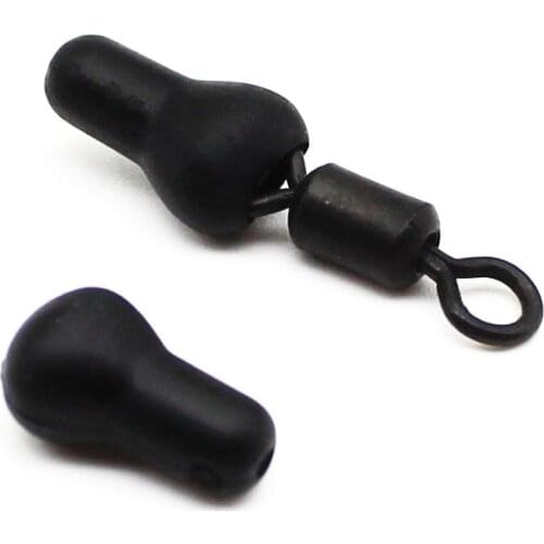 20Pcs Carp Fishing Accessories Helicopter Rigs Chod Beads Heli Beads Fishing Quick Change Big Eye Swivels for Feeder Fishing