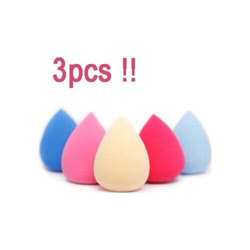 3pcs Big size 6cm x 4cm Makeup Sponge Foundation Smooth soft cosmetics Puff Pro make up face care tools