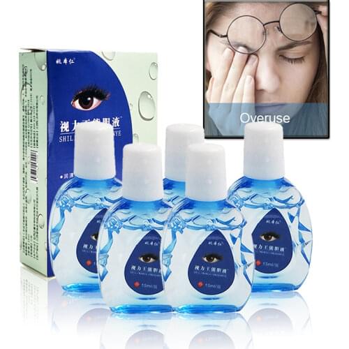 5PCS Cool Eye Drops Cleanning Eyes Relieves Discomfort Removal Fatigue Relax Massage Eye Care