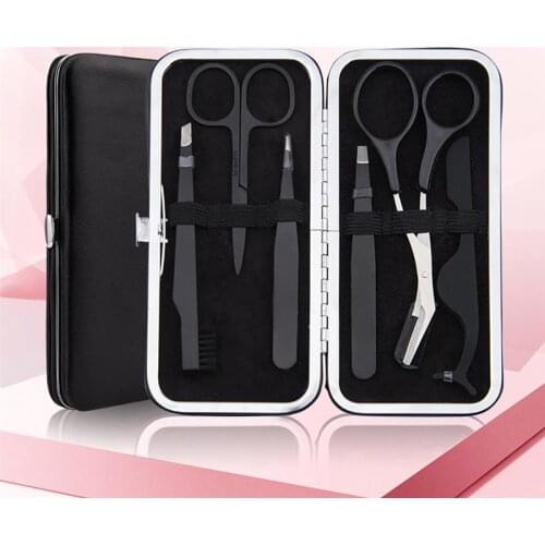 6PCS Multi-use Eyebrow Kit Multipurpose Portable Eyebrow Trimming Kit Eyebrow Care Kit For Women Men Makeup Tools