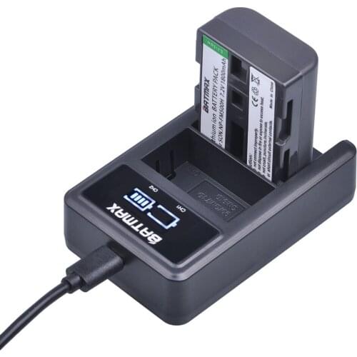 1pc 2600mAh NP-F570 NP-F550 NP F550 Camera Battery + LED USB Dual Charger for Sony F970/F960 NP-F570 F530 CCD-SC55 CCD-TRV81