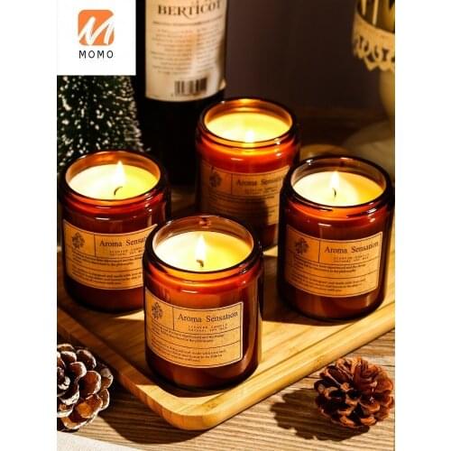 Aromatherapy Candle Soothing and Sleeping Aid Home Bedroom Room Purifying Air Romantic Fragrance Gift Box