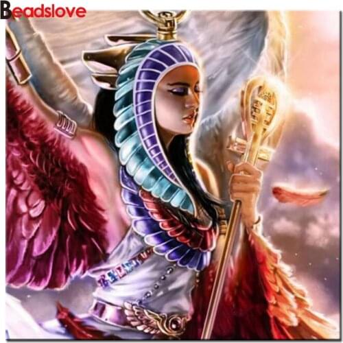 DIY 5D Diamond Painting Egyptian beauty angel Cross Stitch Set Embroidery Diamond Mosaic Hobbies And Crafts Home Decoration
