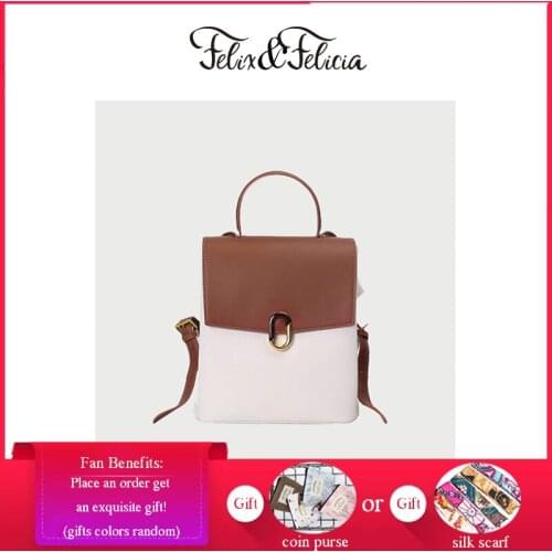 FELIX & FELICIA New Fashion Backpacks Shoulder Bags For Women 2021 Ladies Casual Genuine Leather Backpack Retro Girls School Bag