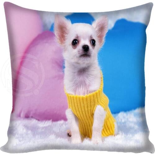 G0309 Plush Chihuahua Walking Grass Soft Pillowcase pillow case 40x40cm Drop Shipping