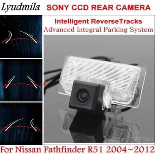 Lyudmila Car Trajectory Camera FOR Nissan Pathfinder R51 2004~2012 Rear View Reverse Camera Intelligent Dynamic Parking Line
