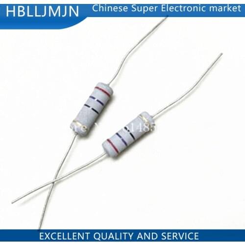 20pcs 3W Metal film resistor 5% 1R ~ 1M 1R 4.7R 10R 22R 33R 47R 1K 4.7K 10K 100K 1 4.7 10 22 33 47 4K7 ohm