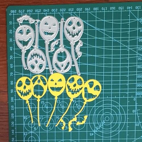 Halloween Ghost Grimace Balloon Metal Cutting Dies Stencil template Die Cut Scrapbooking embossing dies art dec Craft knife mold