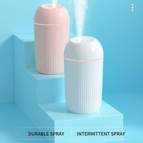 Multifunction USB Silent Humidifier Soft Night Light Aroma Diffuser Continuous Intermittent Spray Office Home Car Air Purifier