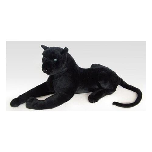 Stuffed animal 100cm plush lying black leopard toy panther doll great gift free shipping w085