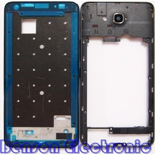 BaanSam New LCD Holder Front Frame Middle Holder Frame For Huawei Honor 3X G750 Housing Case With Power Volume Buttons+Antenna