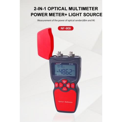 Noyafa NF-909C 2-IN-1 Power Meter + Light Source Mini Portable Digital Multimeter Fiber Optical Power Meter and Light Source