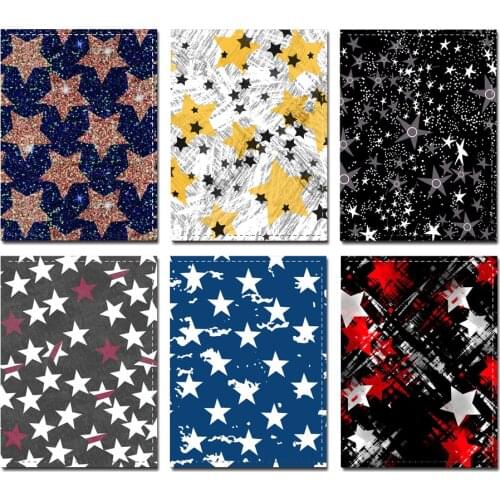 New Creative Stars Pattern Passport Cover PU Leather Credit Card Holder Ultra-thin Travel Wallet Fashion Ticket Passport Holder