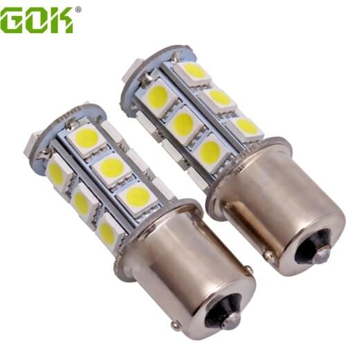 Wholesale 10pcs High Quality 1156 BA15S P21W led 18SMD 5050 LED 18led Car Brake Tail Turn Signal Light Bulb Lamp light 12V