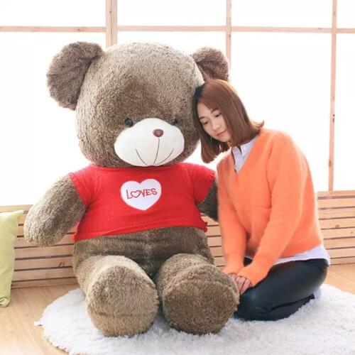 Wholesale 80cm Giant Bear Skin Teddy Bear Soft Plush Toys For Children Baby Brinquedos Good Quality Cheap Price