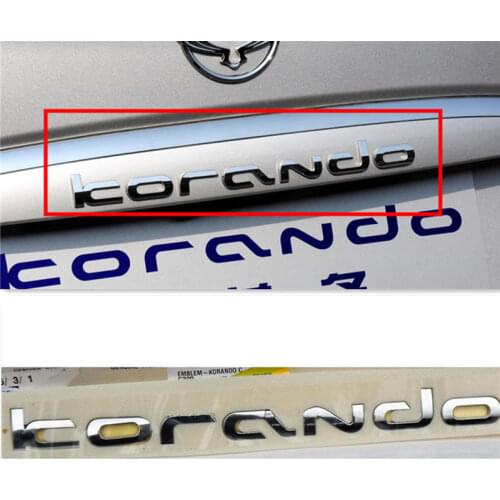 Genuine Rear Trunk Tailgate Logo Emblem For Ssangyong New Actyon Korando C 2010+ Rear Trunk Lid Logo Emblem badge 7995034000