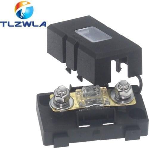 10Set ANS trumpet Fork Plug Fuse 20A 30A 40A 50A 60A 70A 80A 100A 150A 200A Bolt fixed insurance film + ANS-8 Safety plate base