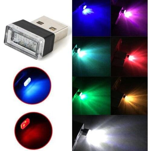 Portable Car Foot Ambients Lamp USB LED autoAmbient Atmospheree Night Light Multiple Automotive Interior Decorative Lights