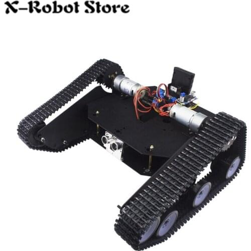 DIY Robot Car Metal Tank Tracks Car Smart Intelligent Crawler Robotic Chassis for RC Robot Car Spare Parts smart toy high power