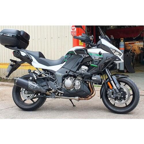 The Middle Section of the Drum For Versys 1000 2019 2020 2021 Years For KLZ1000 Exhaust Connection Link Pipe Round 51mm Muffler