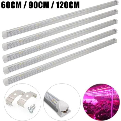 5pcs/Lot) LED Grow Light T8 Led Tube integrated Lamp for Indoor Greenhouse Flower Plant and Hydroponics system Grow Strip Bar