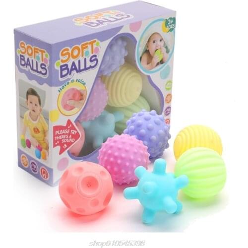Textured Multi-ball Suit,Tactile Sensory Ball, Bath Ball Toy, Baby Grip Ball, Sensory Ball F23 21 Dropshipping