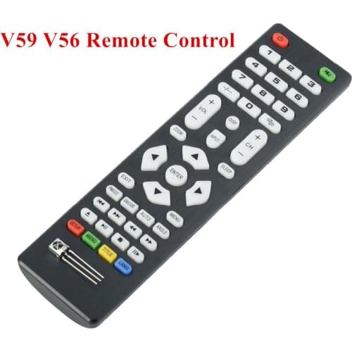 Universal Remote Control with IR Receiver For LCD Driver Control Board Use For V59 V56 3463A DVB-T2 V29 3663LUA Driver Board