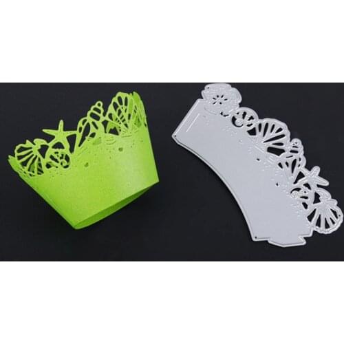 YLCD1579 Shell Cake Lace Metal Cutting Dies For Scrapbooking Stencils DIY Album Cards Decoration Embossing Folder Die Cuts Tool