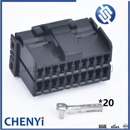 1 Set 20 Pin 174047-2 Auto Glass Lifter Plug Electric Window Regulator Assembly Socket for Car