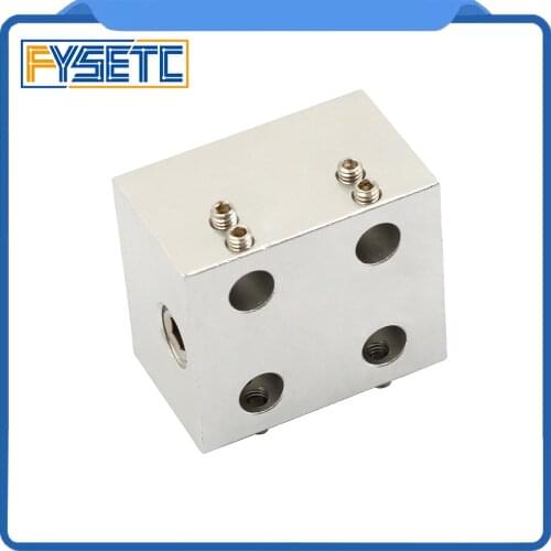 1PC 1.75/3mm Kraken Quad Extruder Aluminum Block Hotend Kraken 4 Multi Head 4 Color Water Cooled Hot End Extruder Kit