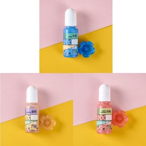 15Color Pearlescent Resin Pigment Liquid Pearl-luster Resin Colorant Jewelry DIY