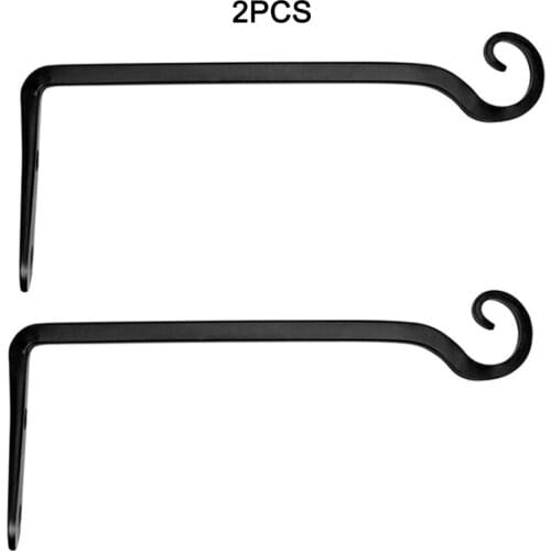 2pcs Professional Wrought Iron Metal Wall-Mounted Hanging Lantern Wind Chimes Holder Basket Bracket Balcony Home Bird Feeding