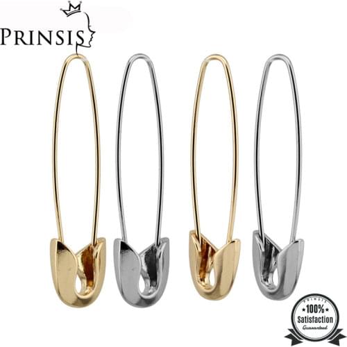 2019 Top 2pc Hot Sell Free Shipping Women Fashion Gold Black Tone Earring Pin Hoop Stud Girls Lady ZE17 Wholesale Lots