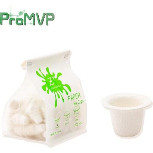 200pcs/bag 11mm or 15mm Eco-friendly Disposable Paper Made Degradable Tattoo Ink Cup