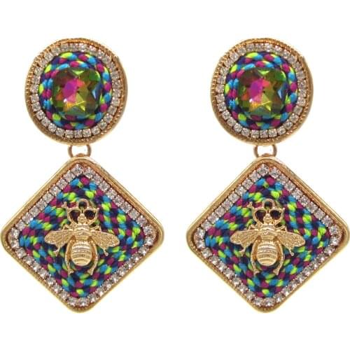 2021 Boho New Earrings Geometric Drop Gold Earrings for Women Dangle Earring Drop Earings Wedding Jewelry ZA Oorbellen