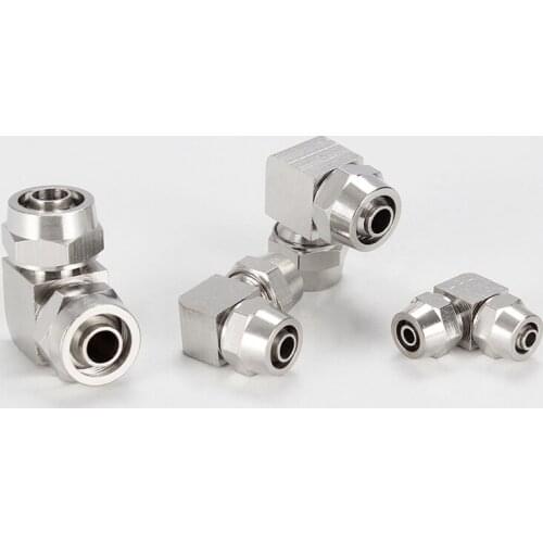 4mm 6mm 8mm 10mm 12mm 14mm 16mm Equal Elbow Pneumatic Fast Twist Tube Pipe Fitting Quick Coupler Connector