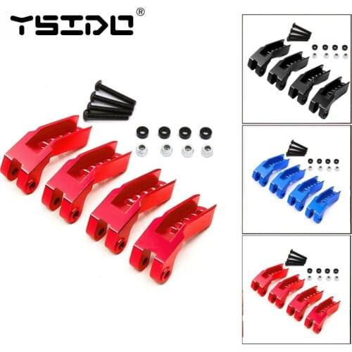 4Pcs Aluminum Alloy Shock Absorber Bracket Adjustable Oil Pressure Holder for 1/10 RC Crawler Car TRAXXAS TRX-4 Truck