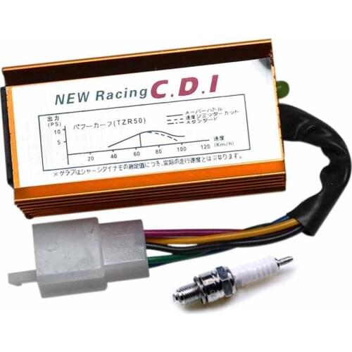 5 Pin AC CDI Box Ignition Coil Spark Plug for 50-160cc 4-Stroke ATV Quad Pit Bike RS