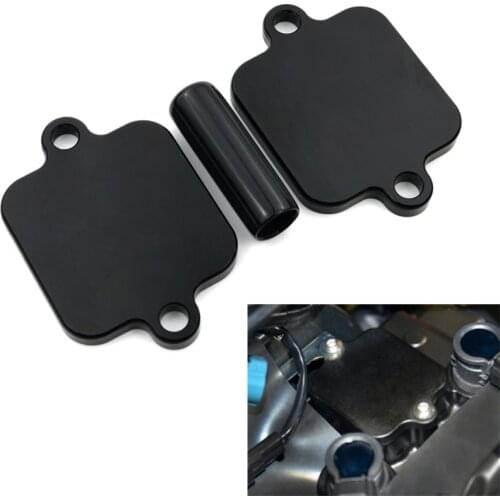 Smog Block Off Plates Cover CNC Motorcycle Aluminum Fit For Kawasaki ZX-10R 2016-2020 Z900RS 2018-2020 H2 H2R/SE 2015-2018