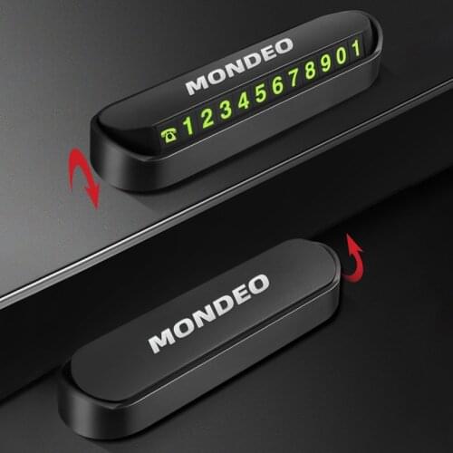 Car Temporary Stop Sign Parking Card Telephone Number Card Plate for Ford Mondeo mk3 mk4 mk5 Accessories Car Styling