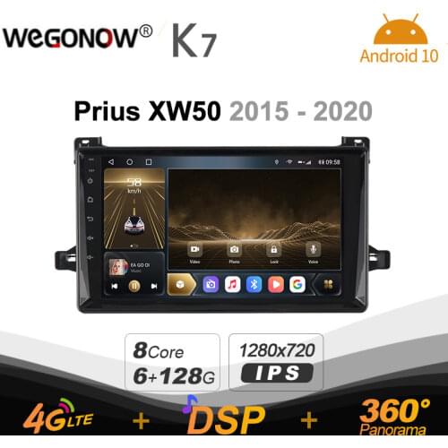 Ownice K7 6G+128G Ownice Android 10.0 Car Radio for Toyota Prius XW50 2015 - 2020 GPS 2din 4G LTE 5G Wifi autoradio 360 SPDIF