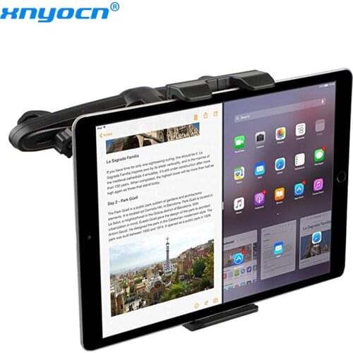 New 7 8 9 10 12.9 Inch Tablet Car Holder Back Seat Pillow Car Mount Cradle Soporte Tablet Desktop For iPad Stand Up Samsung Tab