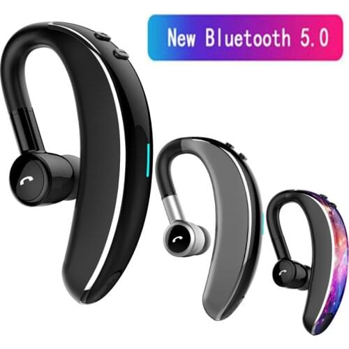 Wireless Earphone Bluetooth earbud with Mic handsfree driving sport earhook V7 noise canceling headphone volume control