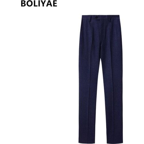 Мужские классические брюки BOLIYAE China At AliExpress