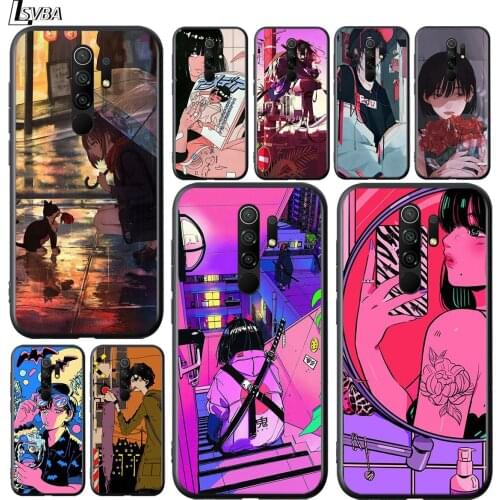 Anime Neon Color Art Girl For Xiaomi Redmi 9A 9C 9 Prime GO 8A 8 7A 7 S2 6A 6 5 Pro Plus Phone Case