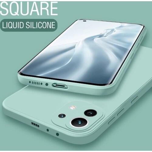 Note 10 Pro Square Liquid Silicone Case For Xiaomi Redmi Note 10 10Pro Max K40 Lens Cover For Xiaomi Mi Poco 10T X3 Pro F3 Case